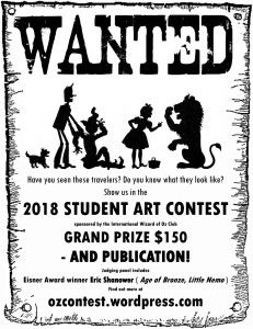 Student artists: enter your Oz character designs in our contest.